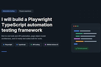 build playwright typescript automation framework for web