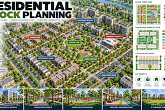 design residential block planning layouts housing development concepts