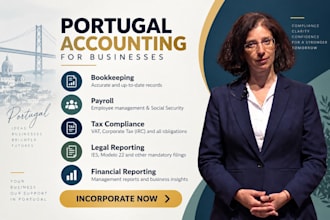 provide monthly accounting for your business in portugal