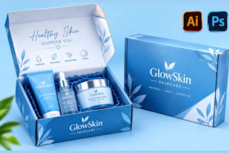 design product packaging, subscription mailer box, amazon box, print ready files