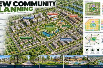 create new community planning layouts residential development site plans