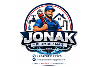 do high quality plumber mascot logo retro t shirt  design