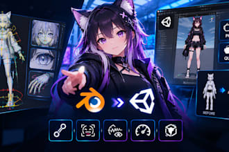 rig and optimize your vtuber or vrchat avatar in unity and blender