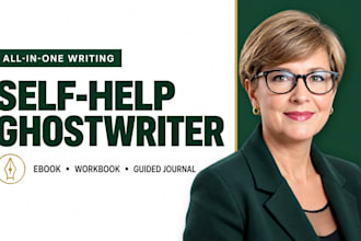 ghostwrite your self help ebook, guided journal and workbook