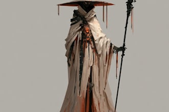 design mystical fantasy shamans, druids and tribal characters