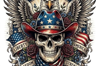 design high quality patriotism logo with unlimited revision