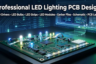 design led lighting pcb for drivers, bulbs, strips, and modules