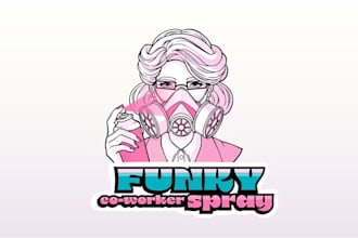 make funky worker spray logo bathrooms breathable one spray