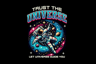 do high quality astronaut mascot logo retro t shirt  design