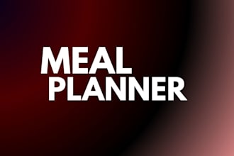 plan your meal for you