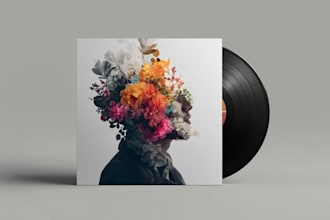 design unique music album cover art