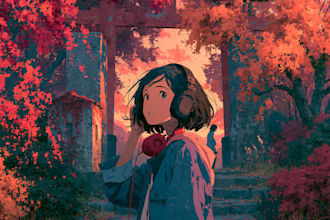 design stunning anime album cover art