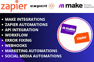 custom automate make com, made coma automation, makecom, n8n automation, zap