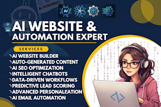 build an ai website and automated lead bot for real estate and service business