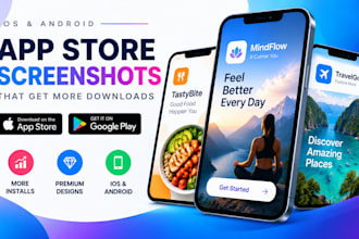 design high converting ios and android app store screenshots