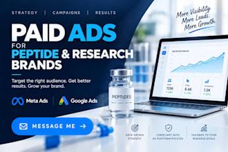 do peptide brand promotion, setup peptide ads marketing, fix peptide ads issues