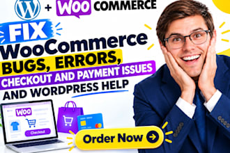 fix woocommerce bugs, errors, checkout and payment issues and wordpress help