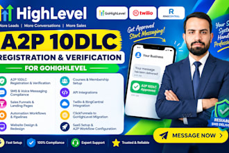 do gohighlevel a2p 10dlc registration and SMS approval