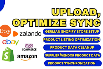 upload optimize sync german de products upload listings CSV on ecommerce stores