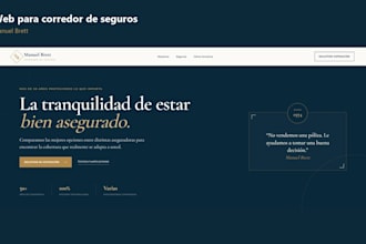 develop a custom business website in spanish