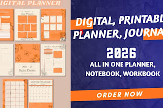 design etsy digital planner kdp journal workbook manuscript formatting for KDP