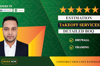 do drywall framing takeoff material labor cost estimating
