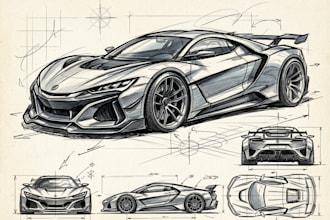 design and sketch the car or vehicle you want