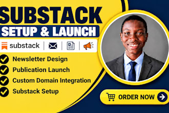 do substack setup newsletter design and publication launch