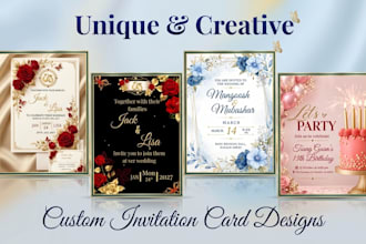 make luxurious invitation cards designs