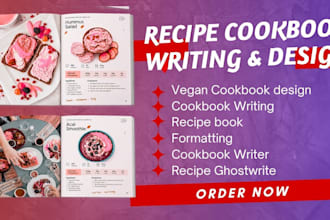 write, edit design recipe for cookbook recipe book cover kdp cookbook format