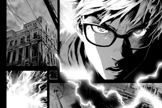 draw amazing manga or comic page for you