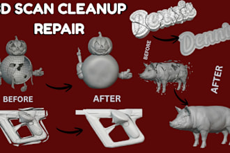 do stl repair, modify and split stl file, fix mesh and holes for 3d printing