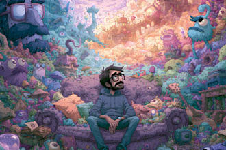 design a cartoon cover art, single, mixtape or album cover for you