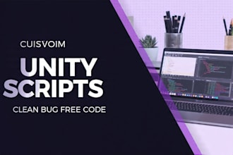 write custom c sharp scripts for unity systems and gameplay