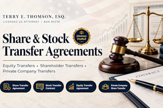 write a private company share transfer and business share transfer