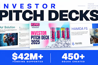 design an investor pitch deck and startup presentation