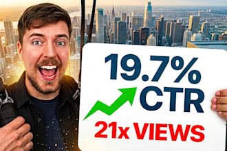 design glowing and eye catching thumbnails for social media