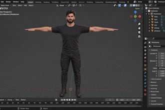 rig and animate 3d character modeling metahuman in zbrush unity cc4 cc5 blender
