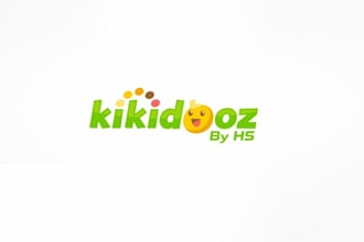 design powerful kids clothing brand logo