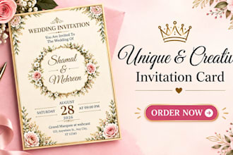 design custom printable invitation cards for any event