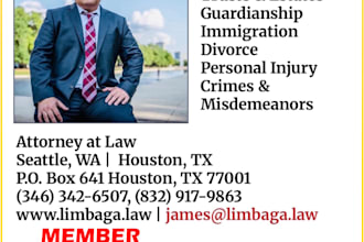 provide legal counsel in my areas of practice