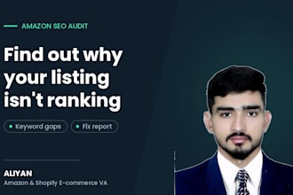 do an amazon listing audit with keyword gap analysis and a fix report