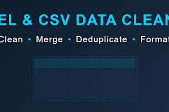 clean merge and format excel or CSV data with python