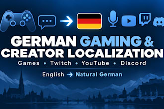 localize your gaming and creator content into natural german