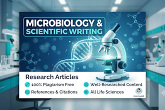 do microbiology, biology research, and scientific writing