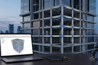 perform etabs structural analysis and design for buildings