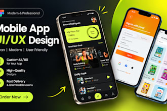design a modern ai mobile app UI UX in figma