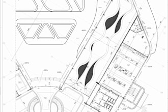 produce cad site plan,parking layout, detailed landscape, circulation masterplan
