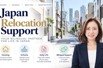 be your relocation and stay support VA in japan