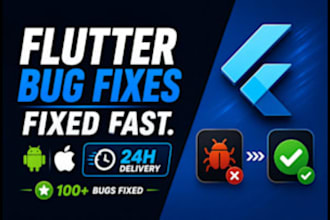 fix flutter bugs crashes and optimize your mobile app performance